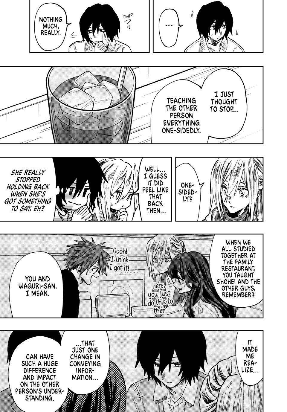 The Fragrant Flower Bloom with Dignity Manga Chapter 108 page 15 - Saku and Subaru's Study Session