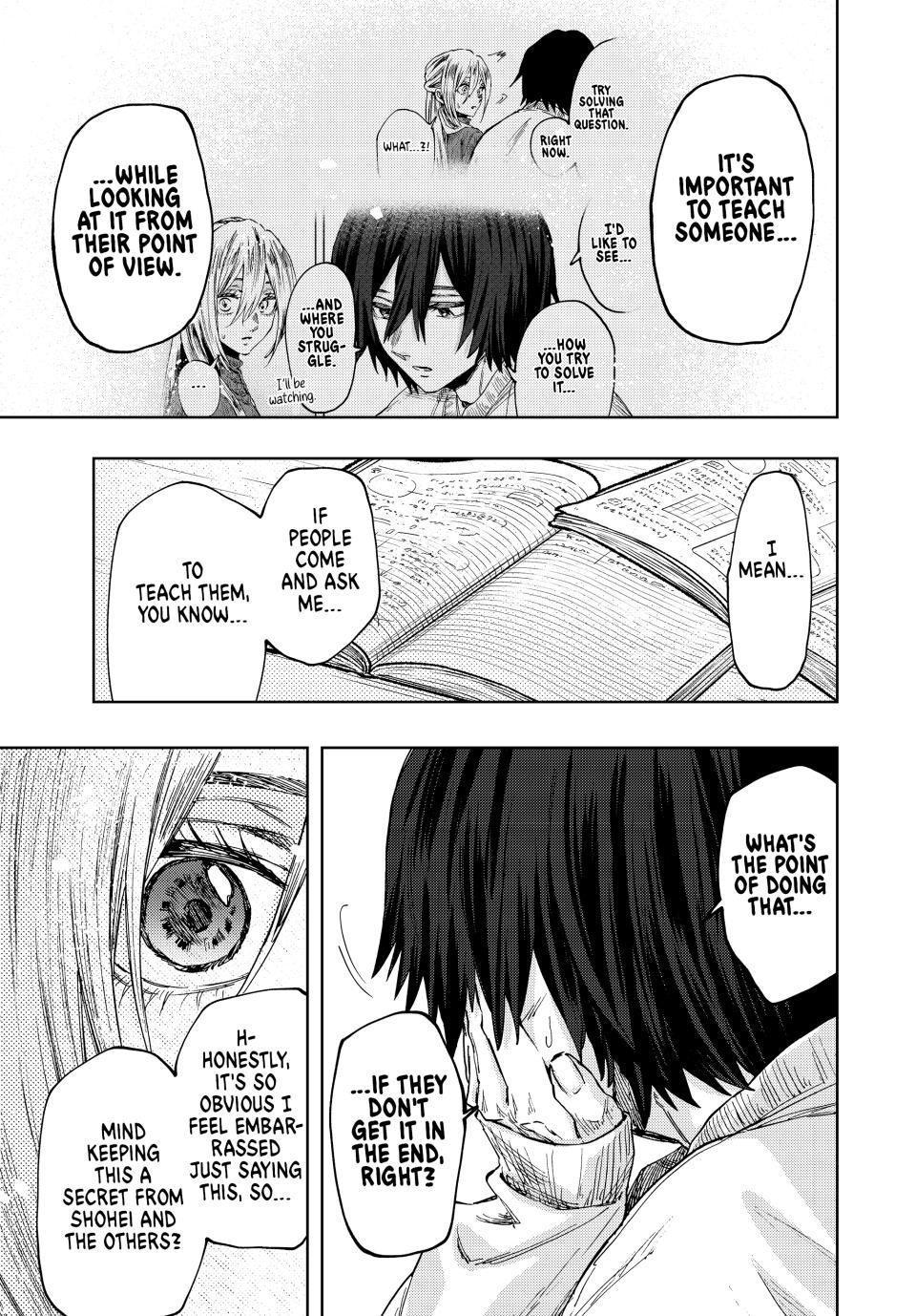 The Fragrant Flower Bloom with Dignity Manga Chapter 108 page 17 - Saku and Subaru's Study Session