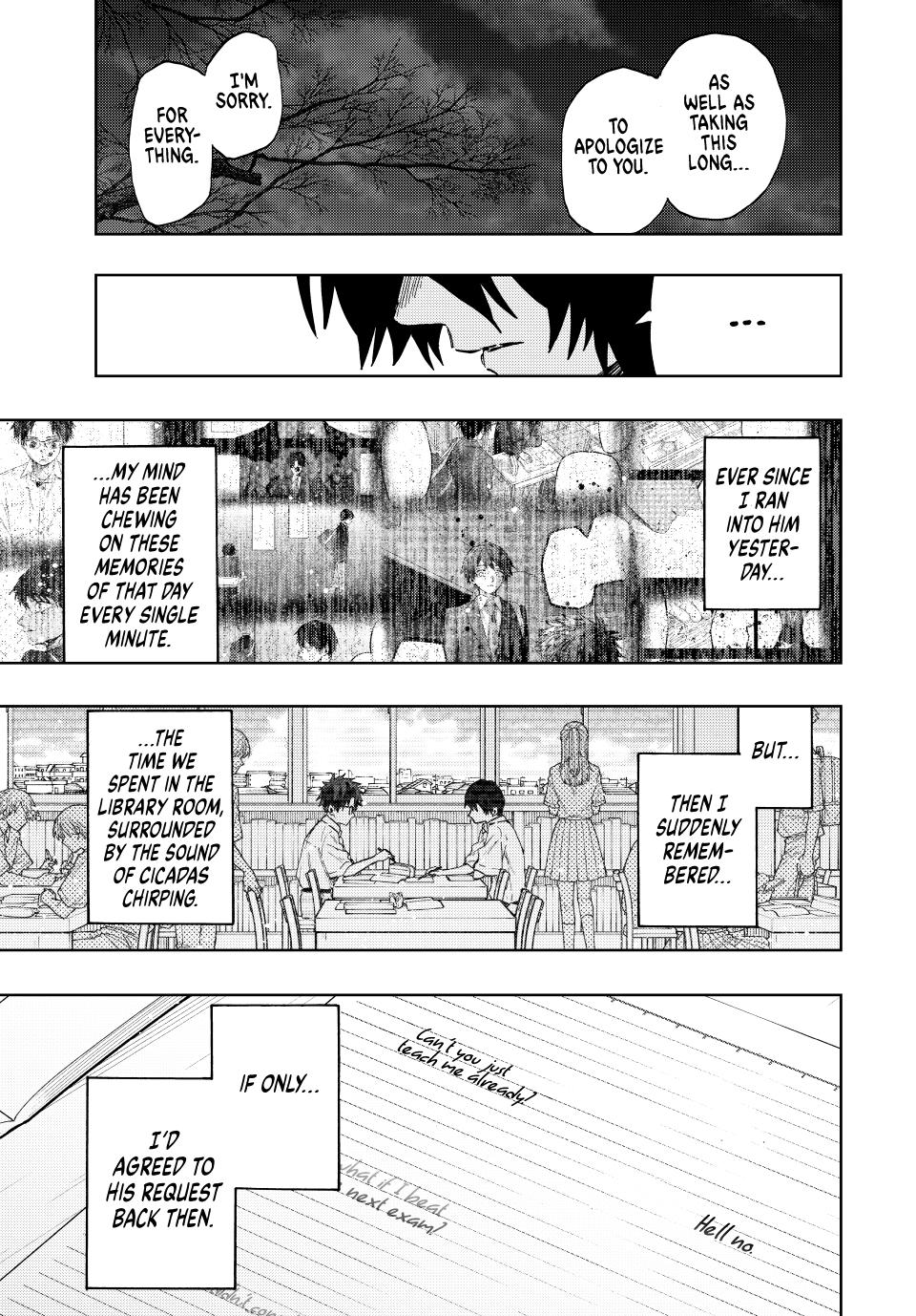 The Fragrant Flower Bloom with Dignity Manga Chapter 114 page 9 - Natsusawa and Hidaka
