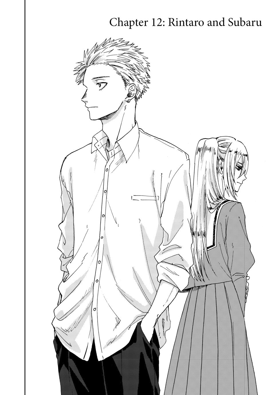 The Fragrant Flower Bloom with Dignity Manga Chapter 12 page 2 - Rintaro and Subaru