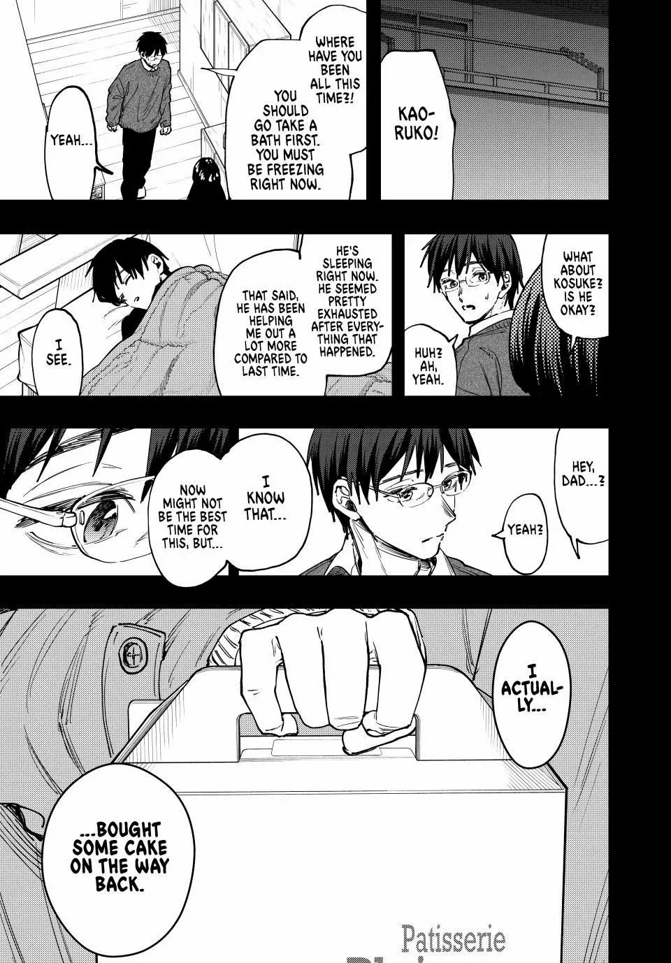 The Fragrant Flower Bloom with Dignity Manga Chapter 126 page 1 - Kaoruko's Father and Rintaro