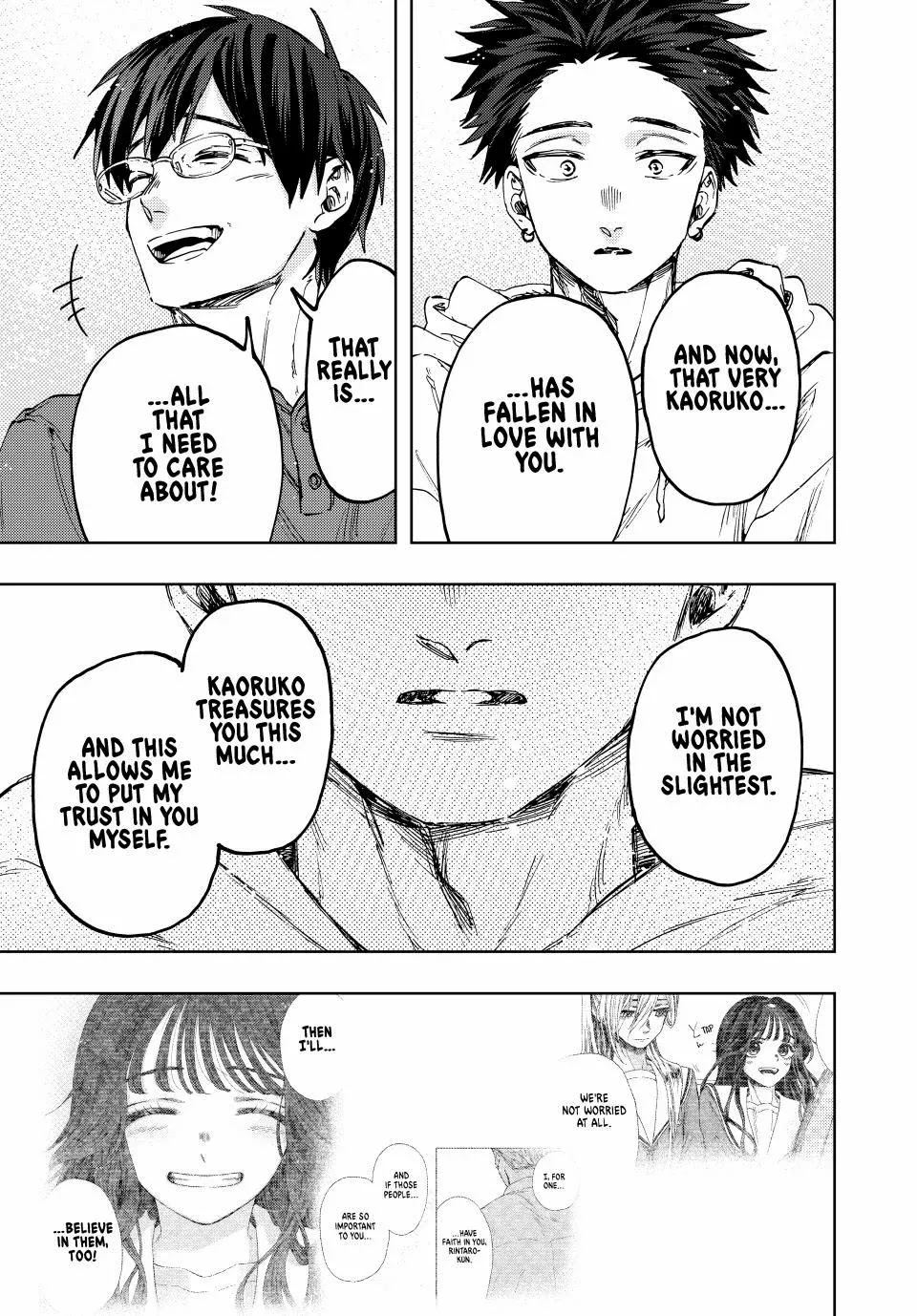 The Fragrant Flower Bloom with Dignity Manga Chapter 126 page 15 - Kaoruko's Father and Rintaro