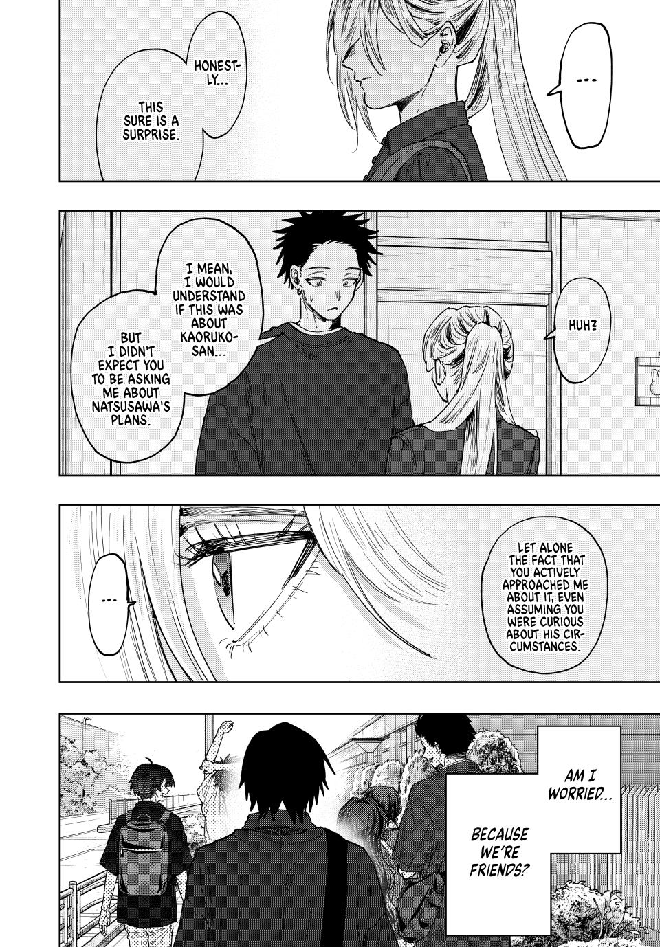 The Fragrant Flower Bloom with Dignity Manga Chapter 134 page 20 - Subaru's Concerns