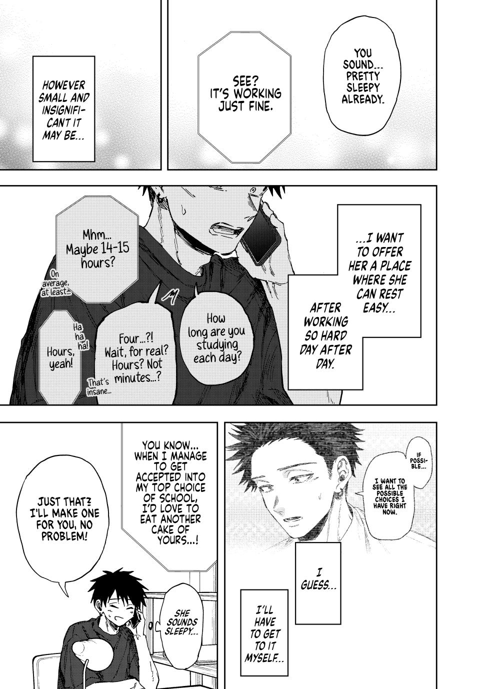 The Fragrant Flower Bloom with Dignity Manga Chapter 144 page 17 - Rintaro's Summer Break