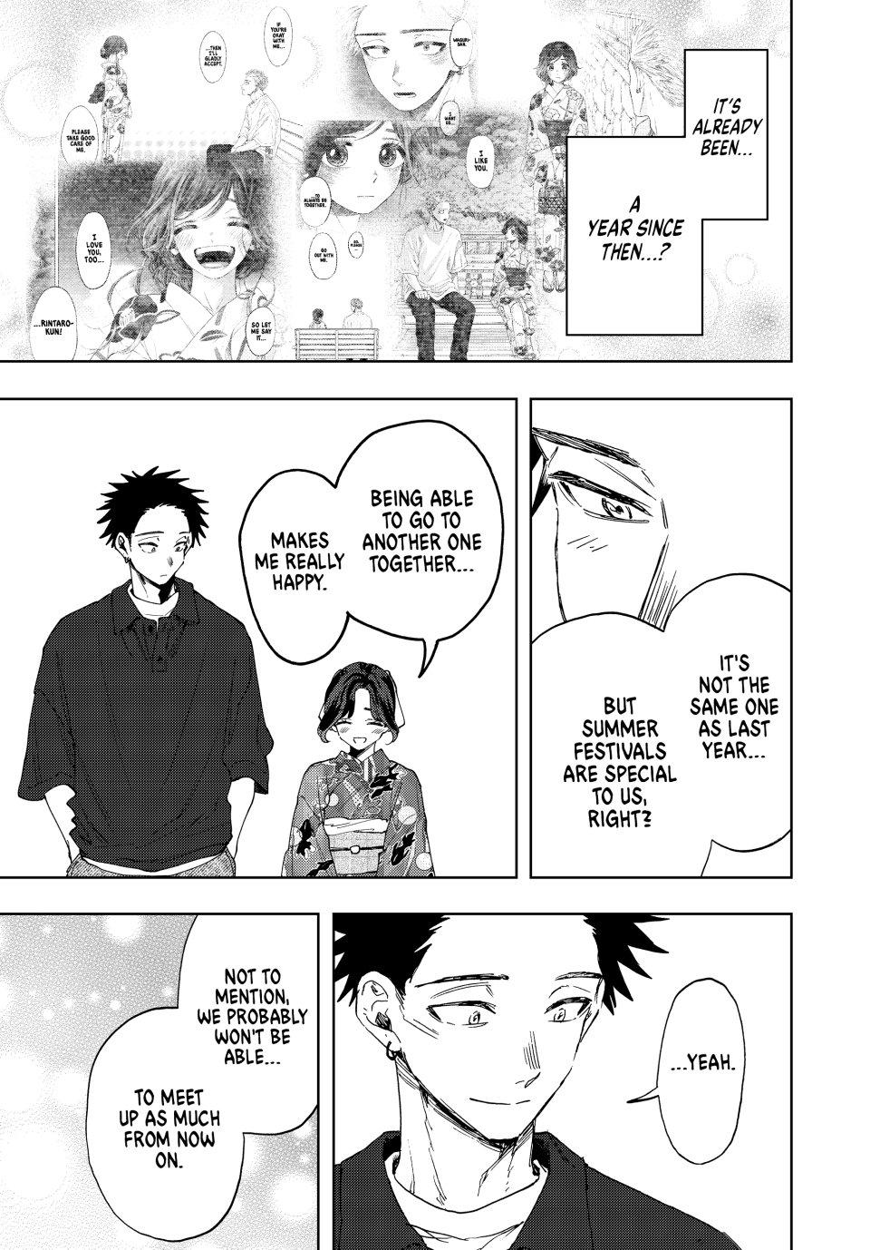 The Fragrant Flower Bloom with Dignity Manga Chapter 157 page 9 - This Year's Summer Festival