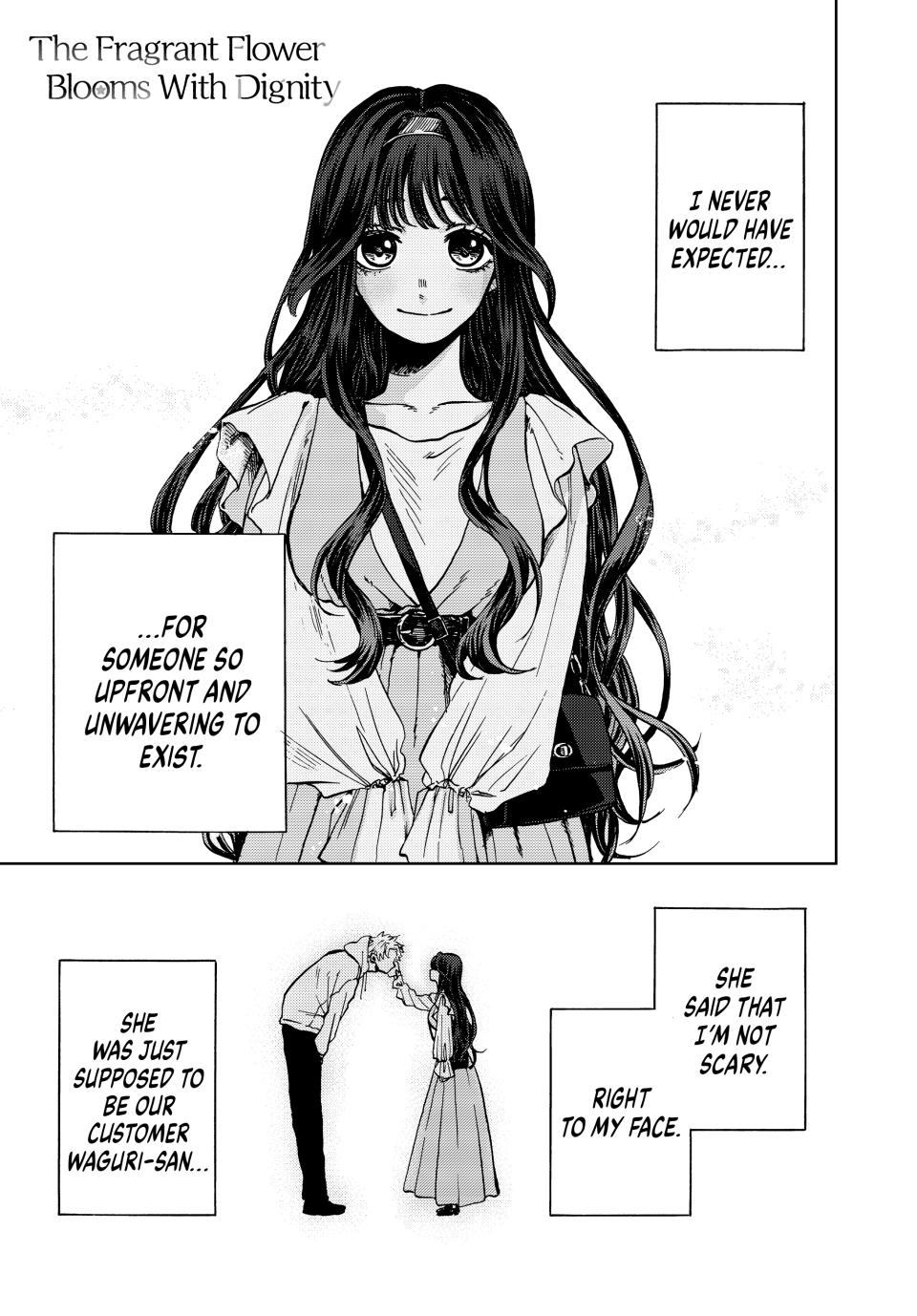 The Fragrant Flower Bloom with Dignity Manga Chapter 2 page 1 - Chidori and Kikyo