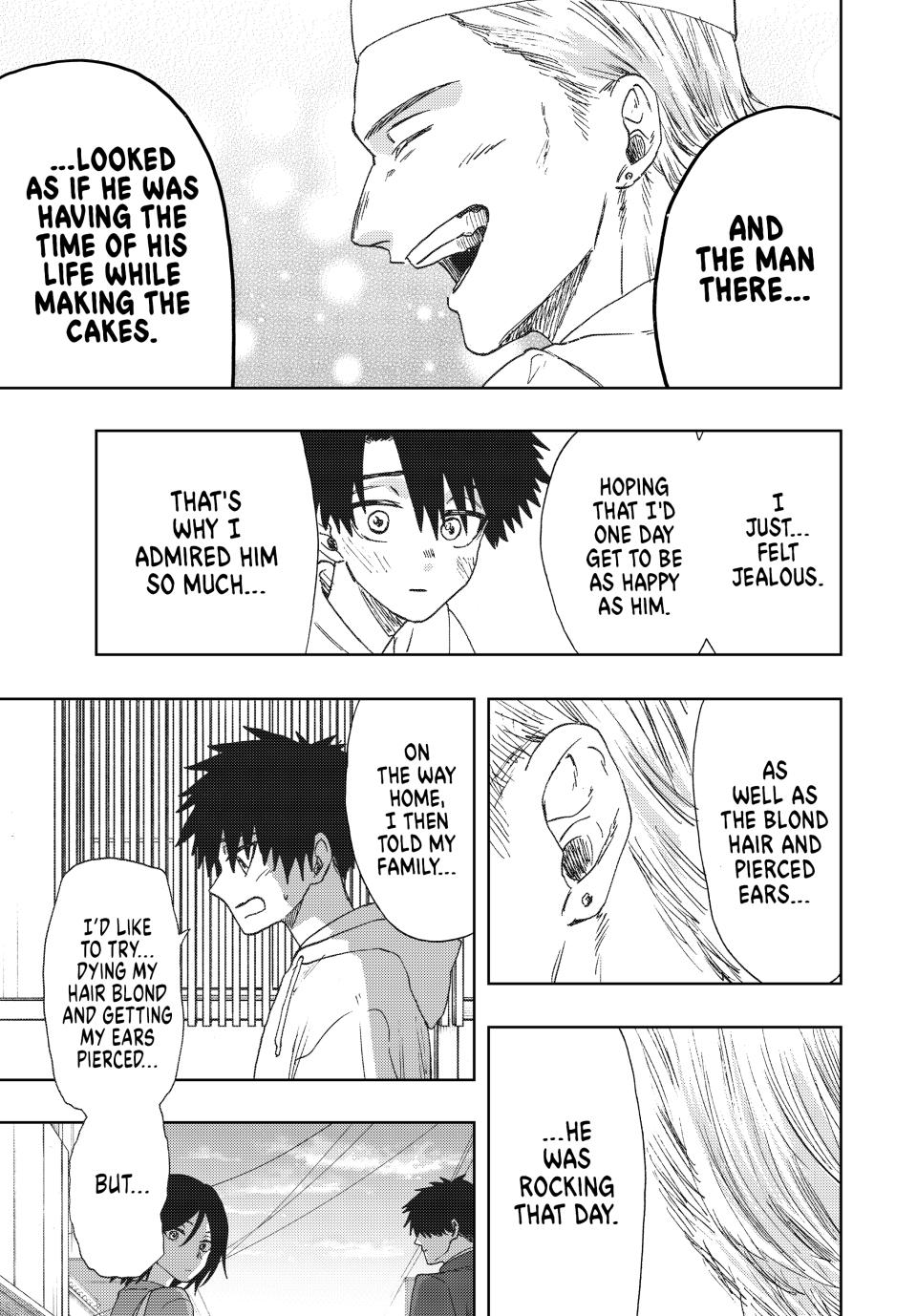 The Fragrant Flower Bloom with Dignity Manga Chapter 21 page 15 - Blond Hair and Pierced Ears