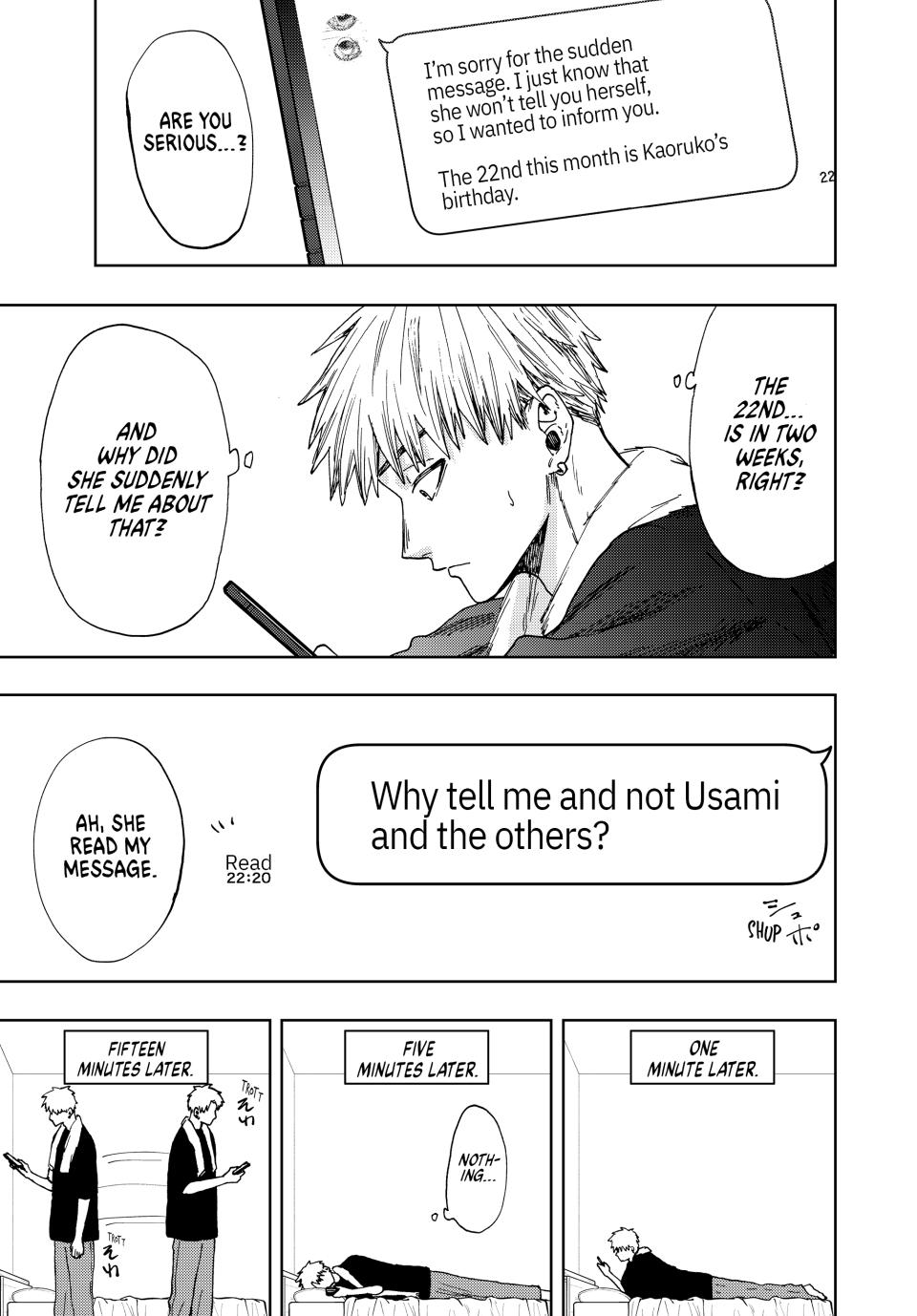 The Fragrant Flower Bloom with Dignity Manga Chapter 28 page 3 - Waguri-san's Birthday