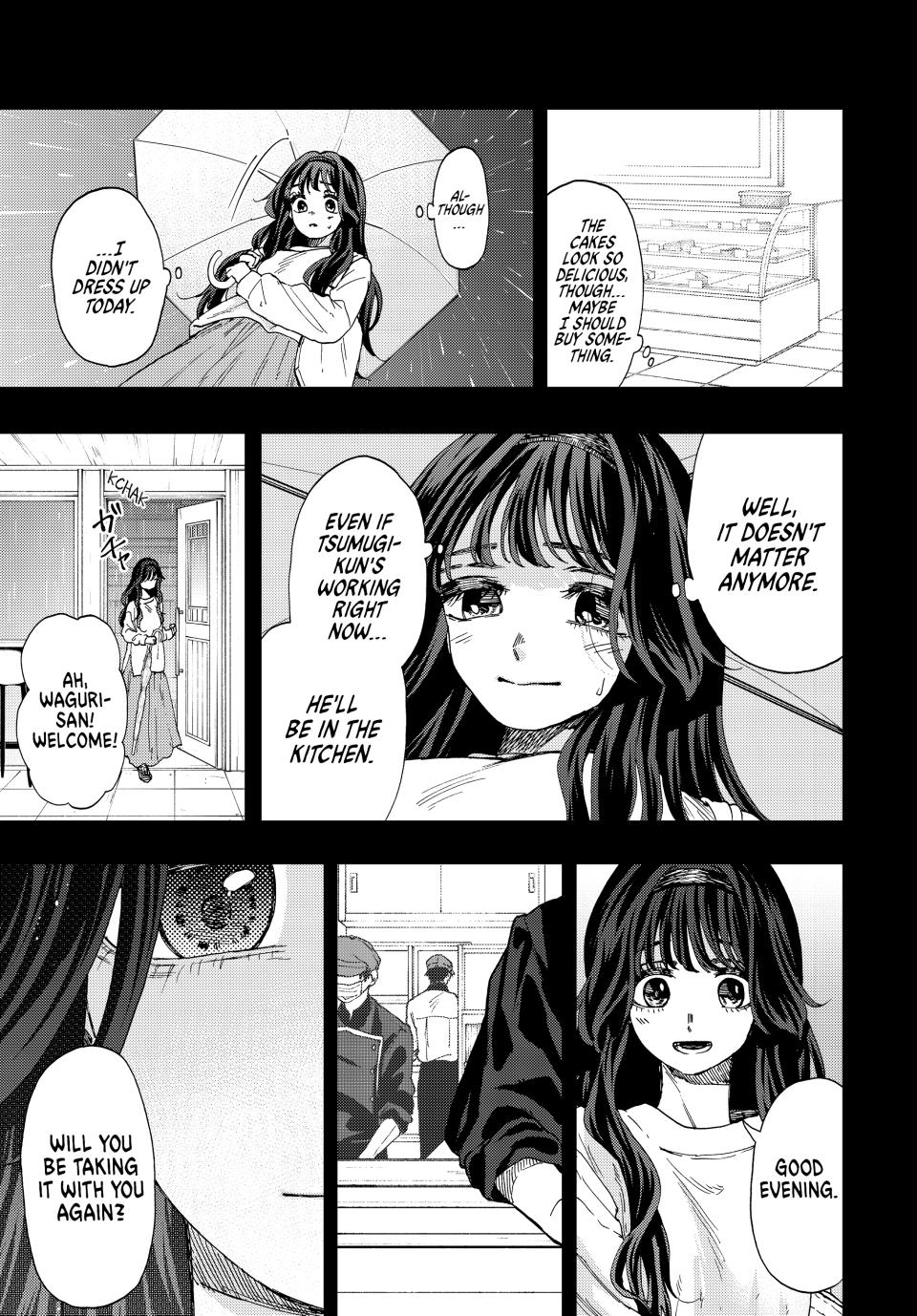 The Fragrant Flower Bloom with Dignity Manga Chapter 40 page 9 - Kaoruko and Rintaro