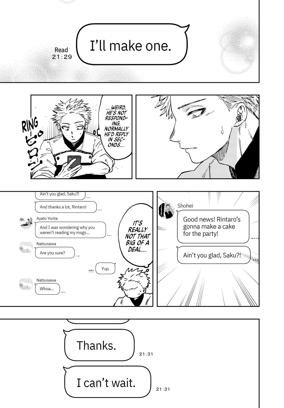 The Fragrant Flower Bloom with Dignity Manga Chapter 45 page 11 - Natsusawa's Birthday