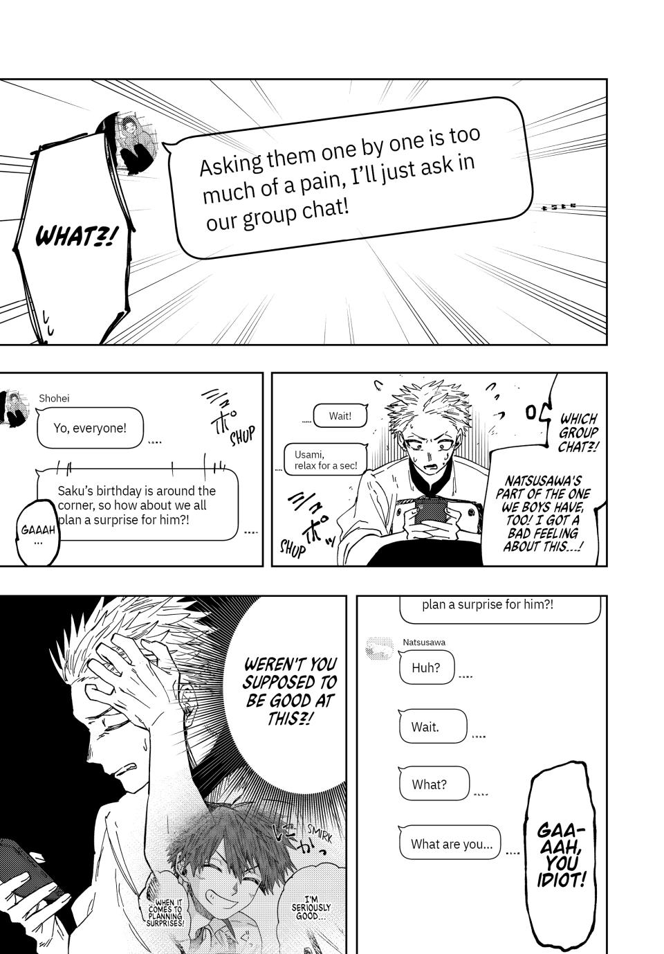 The Fragrant Flower Bloom with Dignity Manga Chapter 45 page 5 - Natsusawa's Birthday