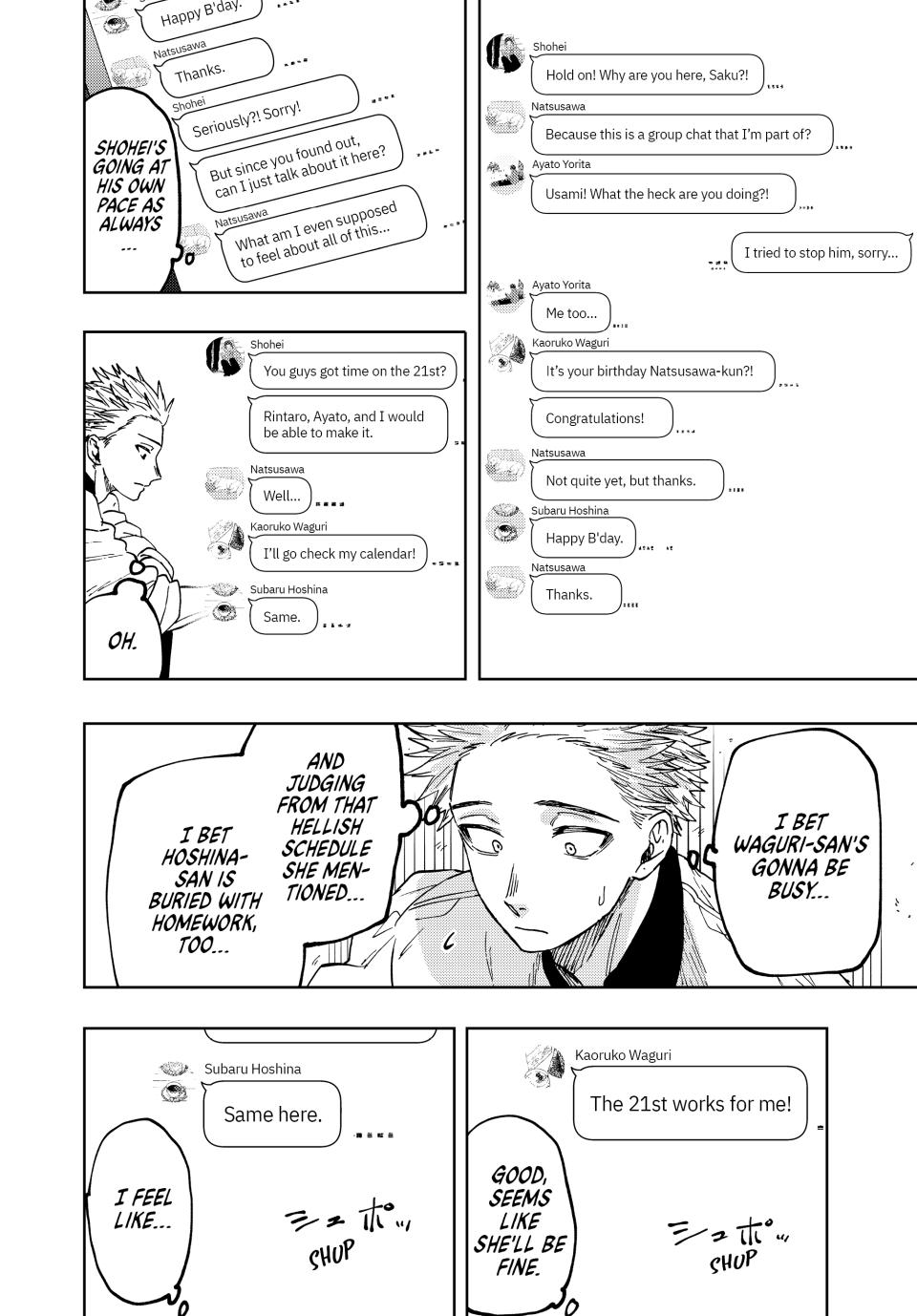 The Fragrant Flower Bloom with Dignity Manga Chapter 45 page 6 - Natsusawa's Birthday