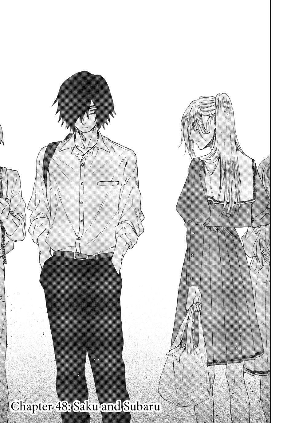 The Fragrant Flower Bloom with Dignity Manga Chapter 48 page 1 - Saku and Subaru