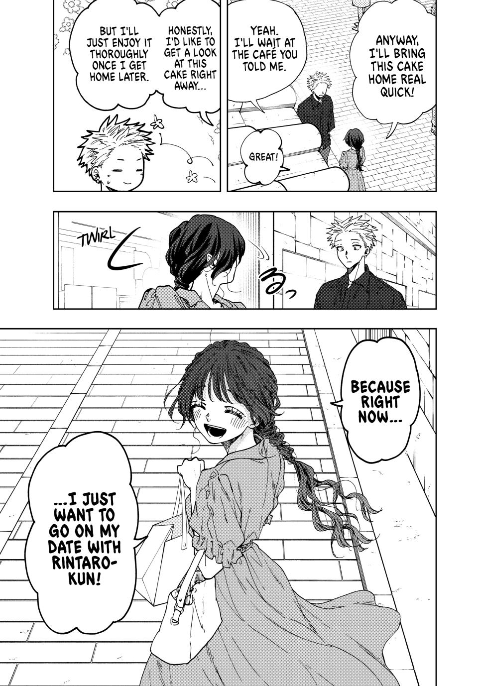 The Fragrant Flower Bloom with Dignity Manga Chapter 54 page 9 - The Cake Reward