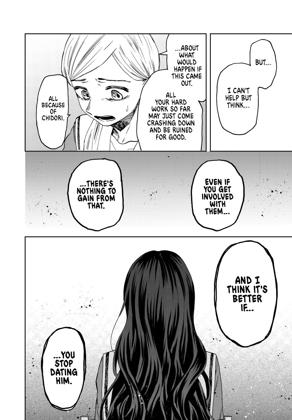 The Fragrant Flower Bloom with Dignity Manga Chapter 60 page 14 - Kikyo and Chidori