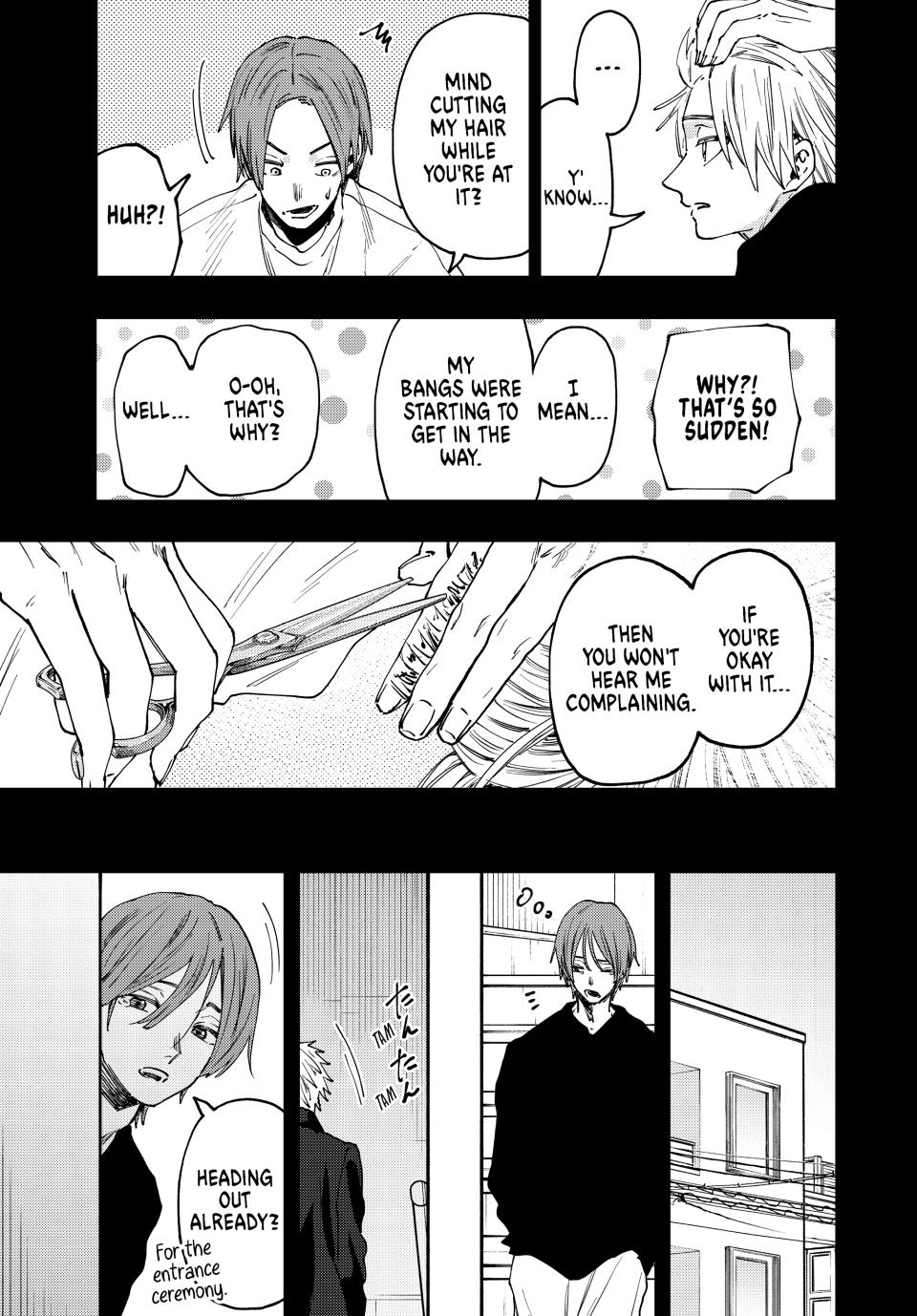 The Fragrant Flower Bloom with Dignity Manga Chapter 82 page 17 - Sotaro and Rintaro