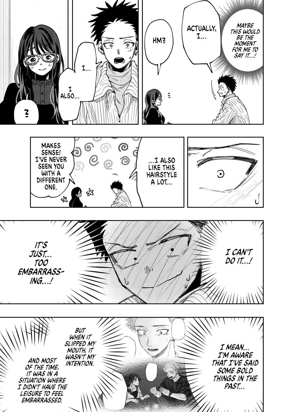 The Fragrant Flower Bloom with Dignity Manga Chapter 84 page 9 - Rintaro's Worries