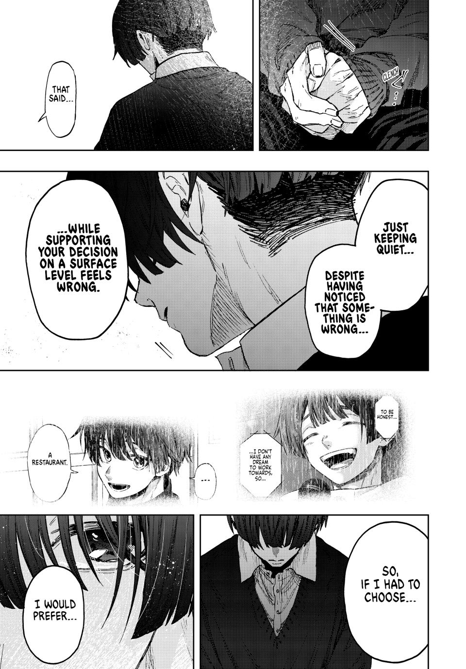 The Fragrant Flower Bloom with Dignity Manga Chapter 92 page 11 - Rintaro and Yorita