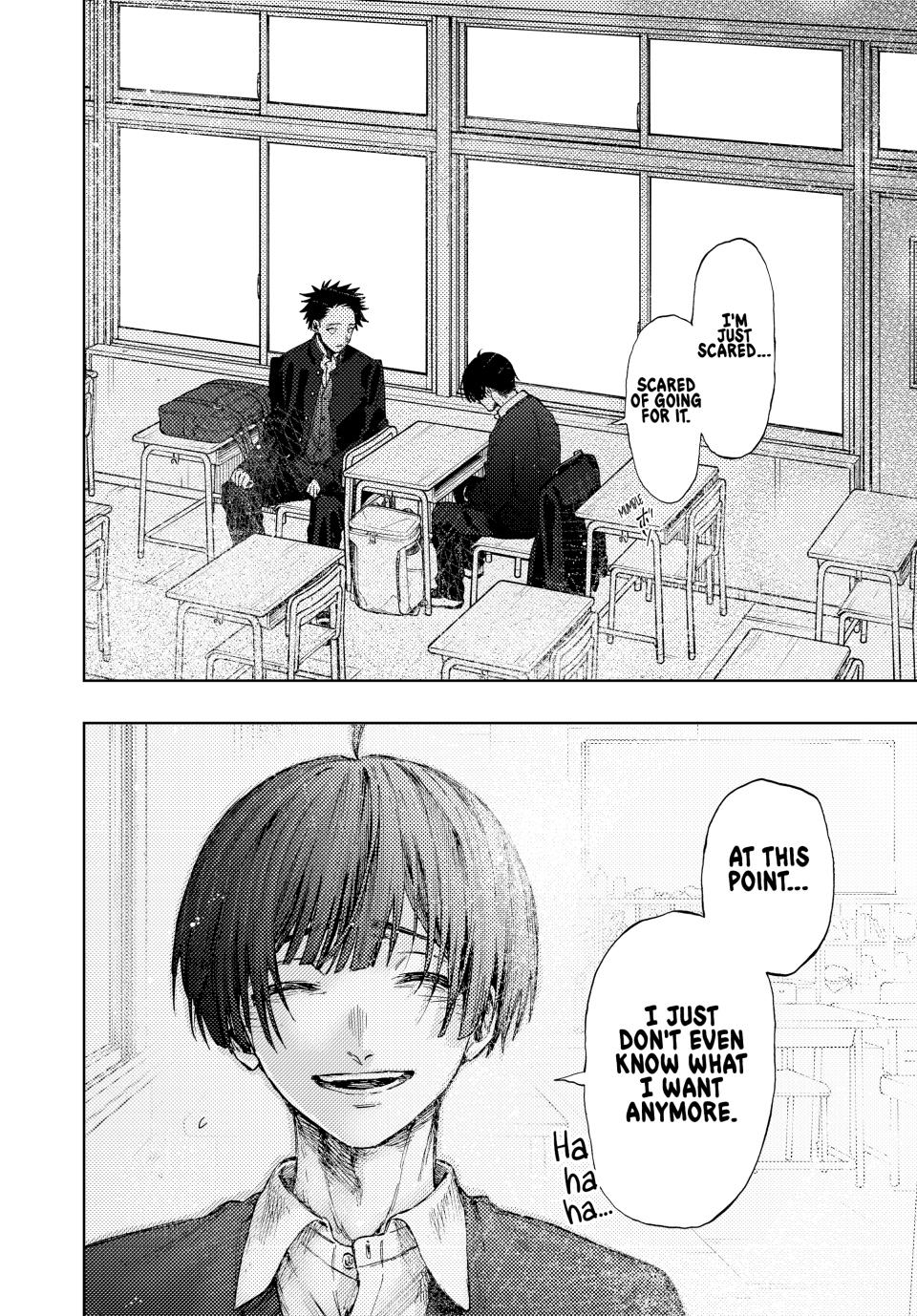 The Fragrant Flower Bloom with Dignity Manga Chapter 92 page 14 - Rintaro and Yorita