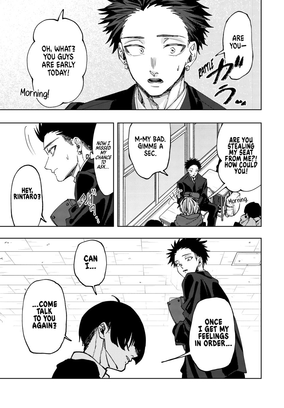 The Fragrant Flower Bloom with Dignity Manga Chapter 92 page 15 - Rintaro and Yorita