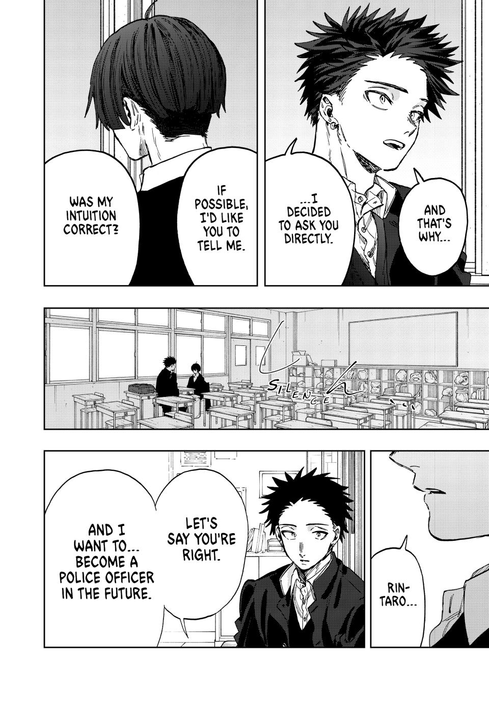 The Fragrant Flower Bloom with Dignity Manga Chapter 92 page 8 - Rintaro and Yorita