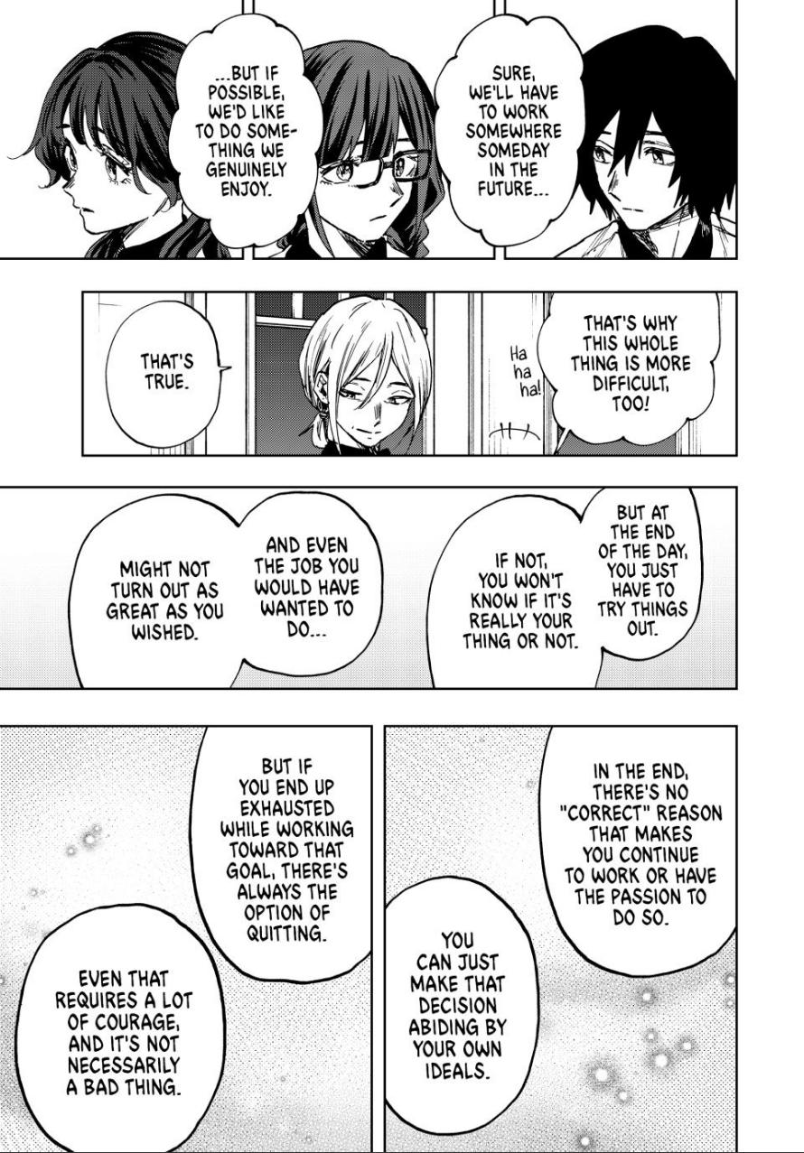 The Fragrant Flower Bloom with Dignity Manga Chapter 97 page 9 - What It Means to Work